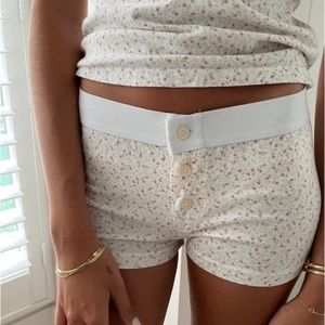 Brandy melville boy shorts floral underwear